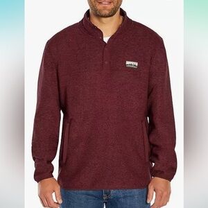 NWT Eddie Bauer Men's 1/4 Snap Sweater Fleece Pullover